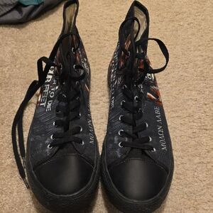 Black High-Top Women's Sneakers